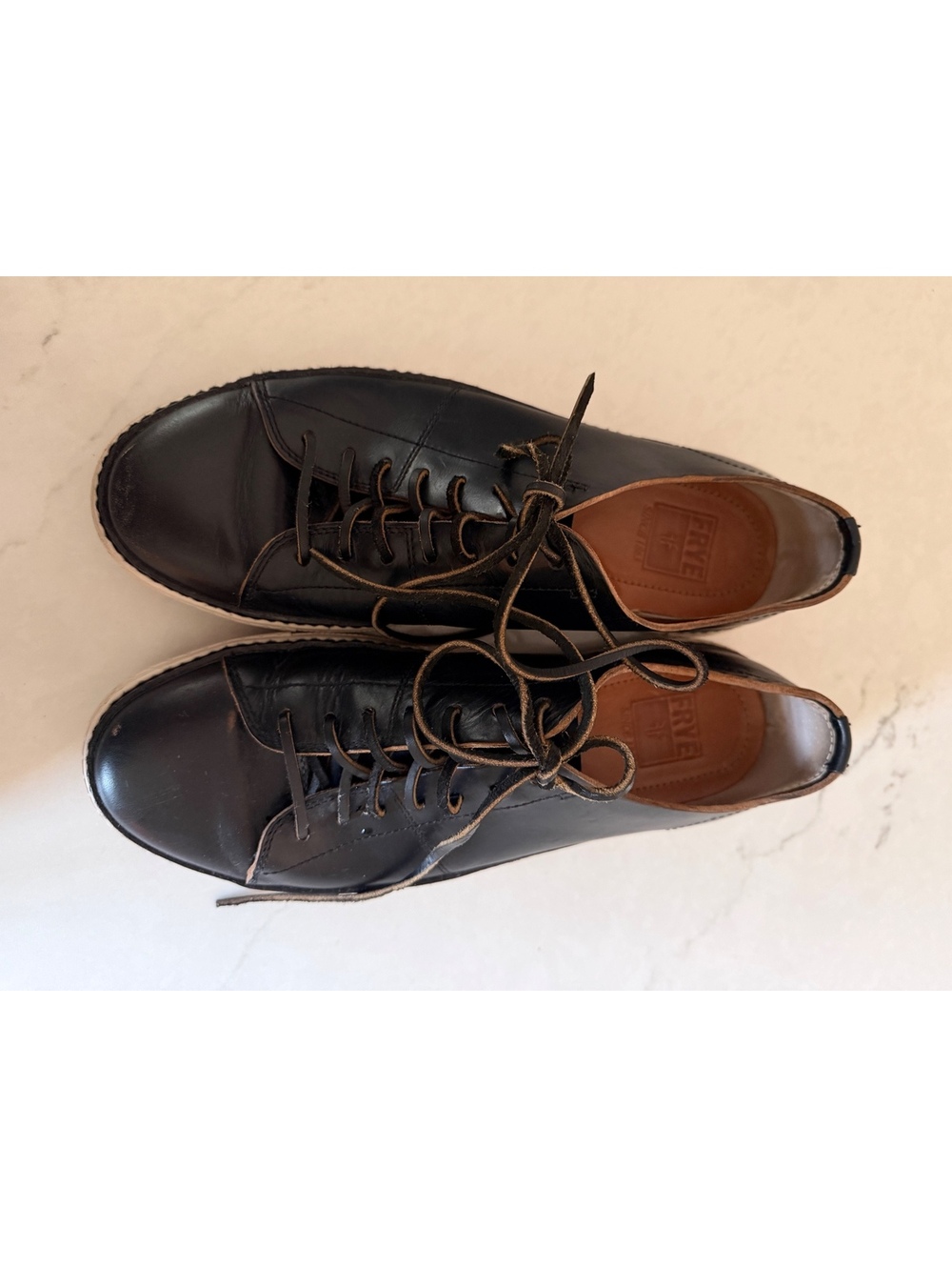 Frye Men's Black Leather Sneakers